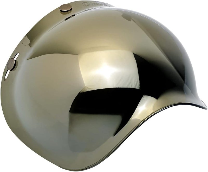 Biltwell Bubble Shield Gold Mirror - Anti-fog, Scratch Resistant, UV/A UV/B Resistant - Image 3